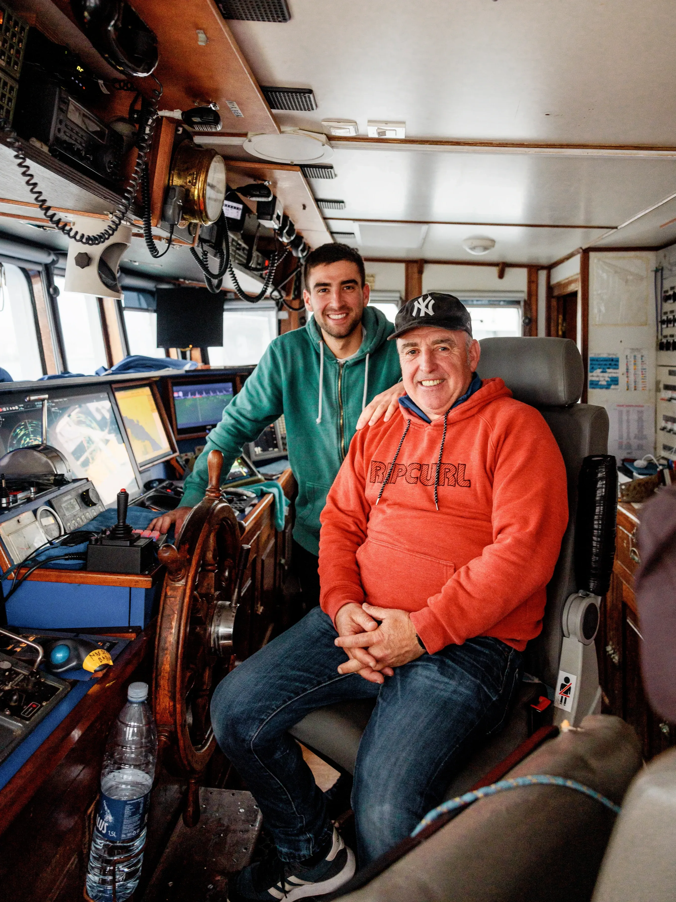 Emilio & Xavi, father and son, anchovy fishermen in Spain